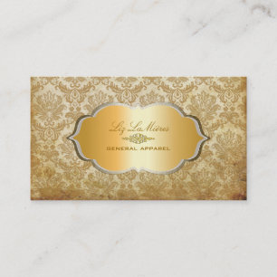 PixDezines piqué damask Visitekaartje