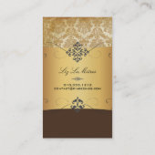 PixDezines  piqué damask Visitekaartje (Achterkant)