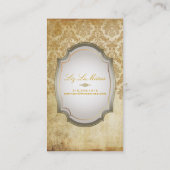 PixDezines piqué damask Visitekaartje (Achterkant)