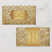 PixDezines piqué damask Visitekaartje (Voorkant / Achterkant)