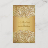 PixDezines piqué damask Visitekaartje (Achterkant)