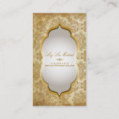 PixDezines piqué damask Visitekaartje (Achterkant)