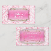 PixDezines Pique Damask Visitekaartje (Voorkant / Achterkant)