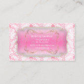 PixDezines Pique Damask Visitekaartje (Achterkant)