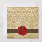 PixDezines +Pique Damask+Wax Seal Kaart (Voorkant)