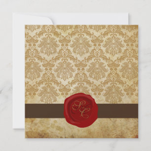PixDezines +Pique Damask+Wax Seal Kaart