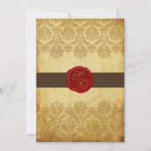 PixDezines +Pique Lace Damask+Wax Seal Kaart (Voorkant)