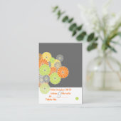 PixDezines Place Card, Kiku/Chubby Visitekaartjes) Plaatskaartje (Staand voorkant)