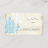 PixDezines placid blue chandelier/DIY kleur Visitekaartje (Achterkant)