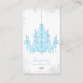 PixDezines placid blue chandelier/DIY kleur Visitekaartje (Voorkant)