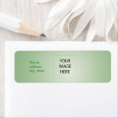 PixDezines Plain Celadon Gemakkelijke Sjabloon Etiket (Insitu)
