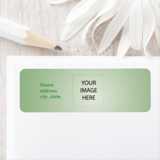 PixDezines Plain Celadon Gemakkelijke Sjabloon Etiket (Insitu)