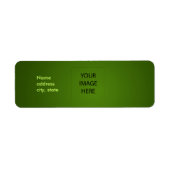 PixDezines Plain Emerald Isle Eenvoudige Sjabloon Etiket (Voorkant)