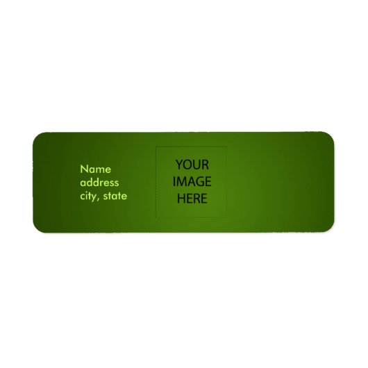 PixDezines Plain Emerald Isle Eenvoudige Sjabloon Etiket (Voorkant)