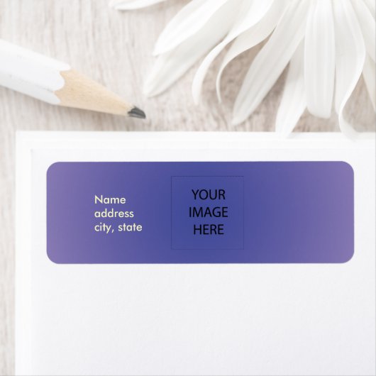 PixDezines Plain Lavendel Gemakkelijke Sjabloon Etiket (Insitu)