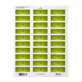PixDezines Plain Moss Eenvoudige Sjabloon Etiket (Full Sheet)