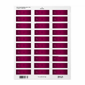 PixDezines Plain Ruby Red Easy Sjabloon Etiket (Full Sheet)