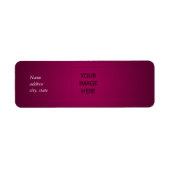 PixDezines Plain Ruby Rode Eenvoudige Template Etiket (Voorkant)