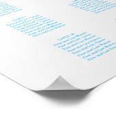 PixDezines Platina Calligrafie, Zitkaarten Poster (Hoek)