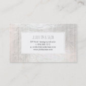 PixDezines platina strepen/faux zilver Visitekaartje (Achterkant)