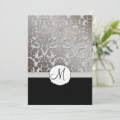 PixDezines Platinum Damask/diy background Kaart (Staand voorkant)