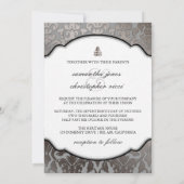 PixDezines Platinum Damask/diy background Kaart (Achterkant)