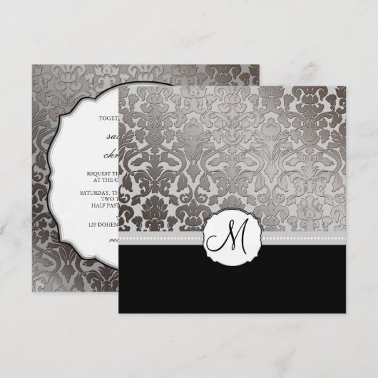 PixDezines Platinum Damask/DIYColor Kaart (Voorkant / Achterkant)