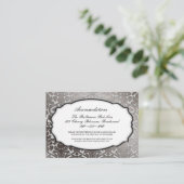 PixDezines platinum flora demask/accommodations Informatiekaartje (Staand voorkant)