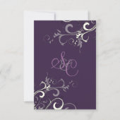 PixDezines PLUM/CREAM SWIRLS/DIY Background Kaart (Voorkant)