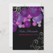 PixDezines plum/paarse/lila lantaarns Kaart (Voorkant)