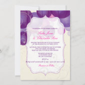 PixDezines plum/paarse/lila lantaarns Kaart (Achterkant)