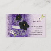 PixDezines Plum Pudding Cake/Bakkerij/Pâtisserie Visitekaartje (Achterkant)