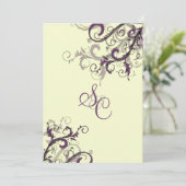 PixDezines PLUM SWIRLS/DIY Background Kaart (Staand voorkant)