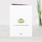PixDezines Plum Swirls Photo Thank You cards Bedankkaart (Achterkant)