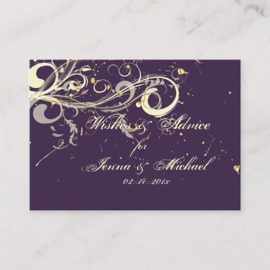 PixDezines Plum Vanilla Swirls, Advice Kaarten (Voorkant)