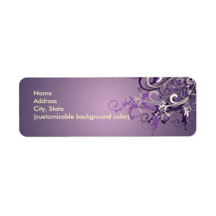 PixDezines Plum Vanilla Swirls Etiket