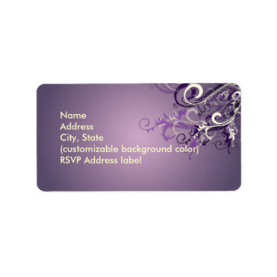 PixDezines Plum Vanilla Swirls Etiket