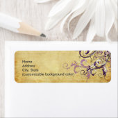 PixDezines Plum Vanilla Swirls Etiket (Insitu)