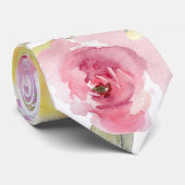 PixDezines Plum Zomerrozen Stropdas (Opgerold)