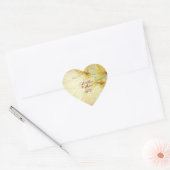PixDezines Plumeria Hart Sticker (Envelop)