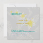 PixDezines Plumeria Hawaiian Islands/DIY kleur Kaart (Achterkant)