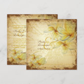 PixDezines  Plumeria Kaart (Voorkant / Achterkant)