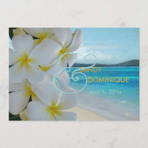 PixDezines PLUMERIA LEI/BEACH WEDDING Kaart