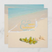 PixDezines Plumeria Lei/strand/stervistropisch Kaart (Voorkant / Achterkant)