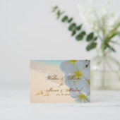 PixDezines Plumeria Leis Wishes + Advice Kaarten (Staand voorkant)