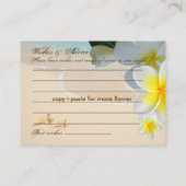 PixDezines Plumeria Leis Wishes + Advice Kaarten (Achterkant)