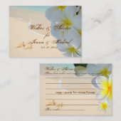 PixDezines Plumeria Leis Wishes + Advice Kaarten (Voorkant / Achterkant)