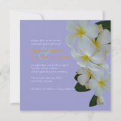 PixDezines Plumerias tropische bruiloft/DIY kleur! Kaart (Achterkant)