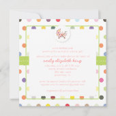 PixDezines Polkadots + Minidots baby shower Kaart (Voorkant)