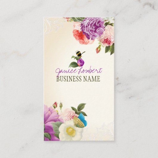 PixDezines ponen/DIY achtergrond Visitekaartje (Voorkant)